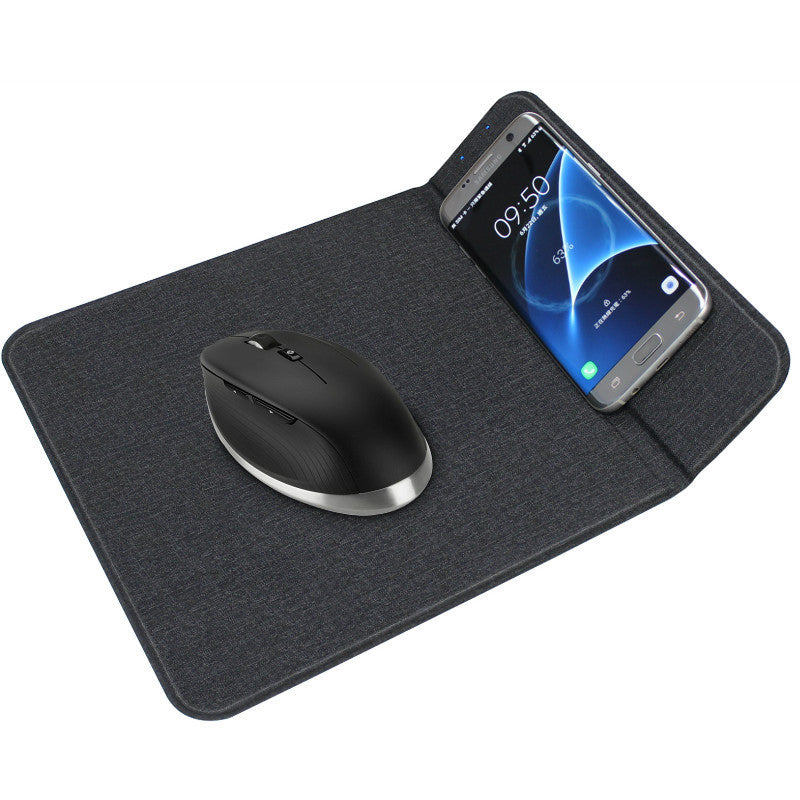 2 In1 Wireless Charging Mouse Pad Charger Holder Non-slip Charging Mouse Pad