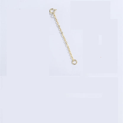 S925 Silver Bracelet Necklace Extension Chain Silver 18K Gold Plating Tail Chain