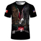 Men's Sports Casual T-shirt Street Trend Clothing Polyester 3D Short Sleeve
