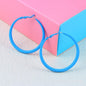 Alloy Color Paint Simple Geometric Eardrop Earring Candy Color
