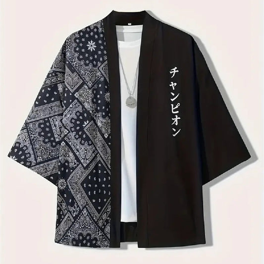 Chinese Style Summer Japanese Harajuku Style Hip Hop Kimono