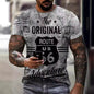 2024 Men's Fashion Printed Sports Summer Casual Stretch Crew Neck T-shirt