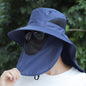 Summer Sunhat Men's Sun Protection Hat With Shawl And Neck Protection Design Breathable Anti-UV And Insect-proof Hiking Fishing Hat Outdoor