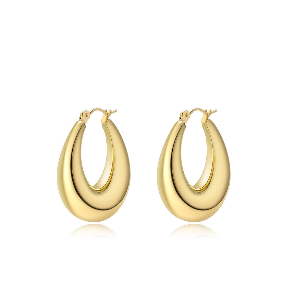18K Vacuum Gold Plated Stainless Steel Earrings