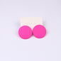 20 Color Round Spray Paint Earrings Simple Fashion Acrylic Personality Candy Color