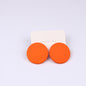 20 Color Round Spray Paint Earrings Simple Fashion Acrylic Personality Candy Color