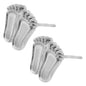 304 Stainless Steel Foot Stud Earrings