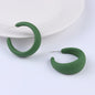 Simple Paint C- Ring Geometric Earring Ringstud