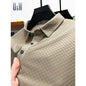 Men's Summer Casual Waffle Ice Silk Short Sleeve T-shirt